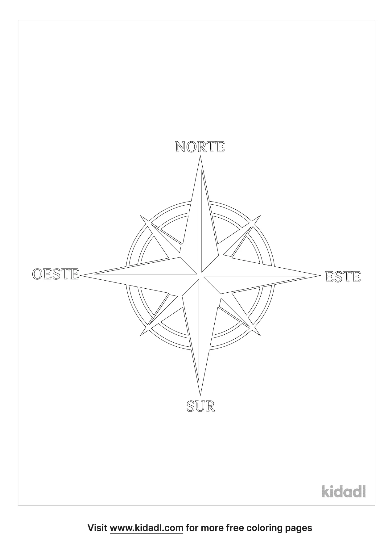 Free rosa de los vientos coloring page coloring page printables