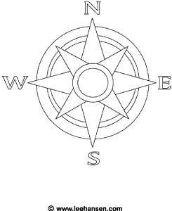 Nautical pass rose coloring page rose coloring pages pass rose pass