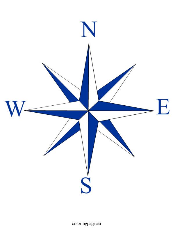 Wind rose coloring page wind rose rose coloring pages pass rose design