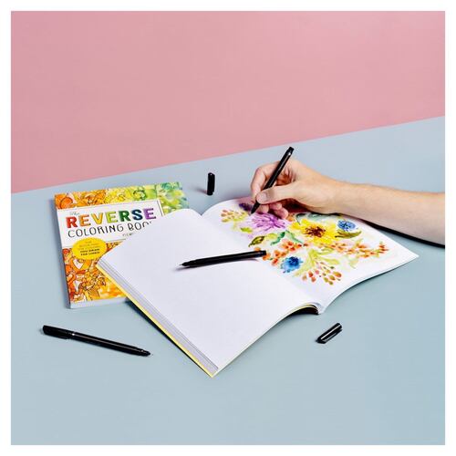 The reverse coloring book