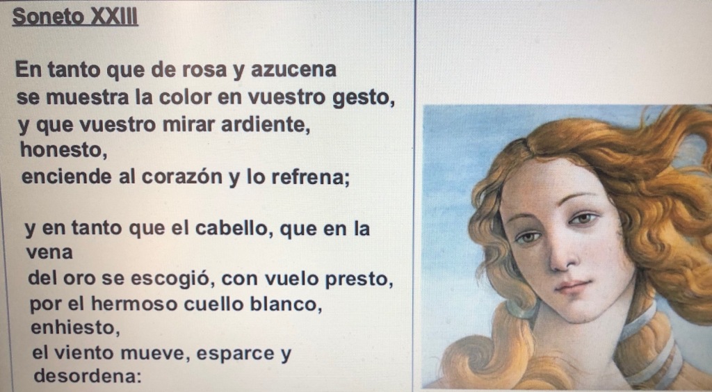 Soneto xxiii anãlisis prensible â diego ojeda
