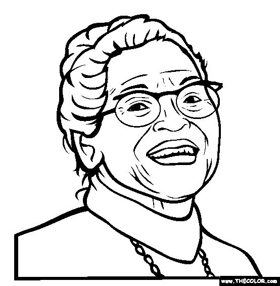 Rosa parks coloring page free rosa parks online coloring black history month projects black history month crafts black history month art