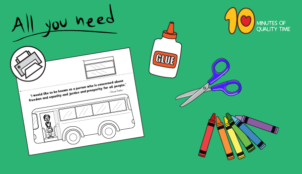 Rosa parks bus craft â minutes of quality time