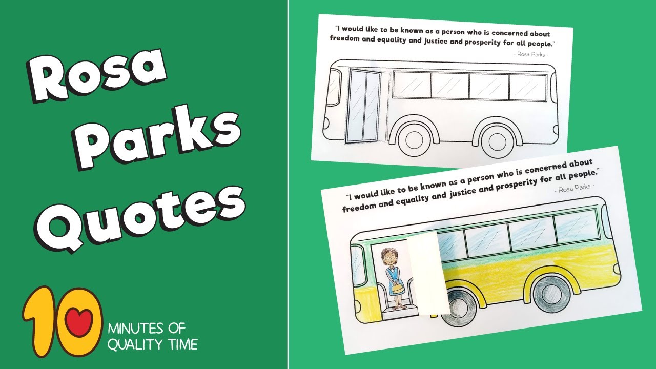 Rosa parks bus craft â minutes of quality time