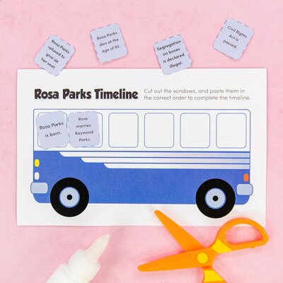 Rosa parks timeline activity teach starter