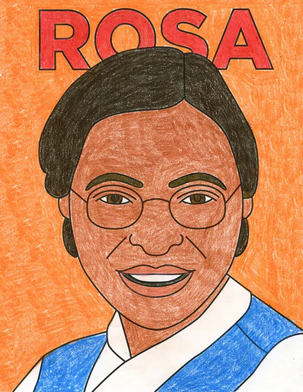 How to draw rosa parks