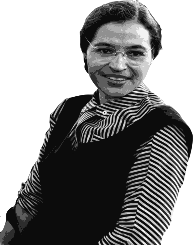 Portrait of rosa parks clip art image