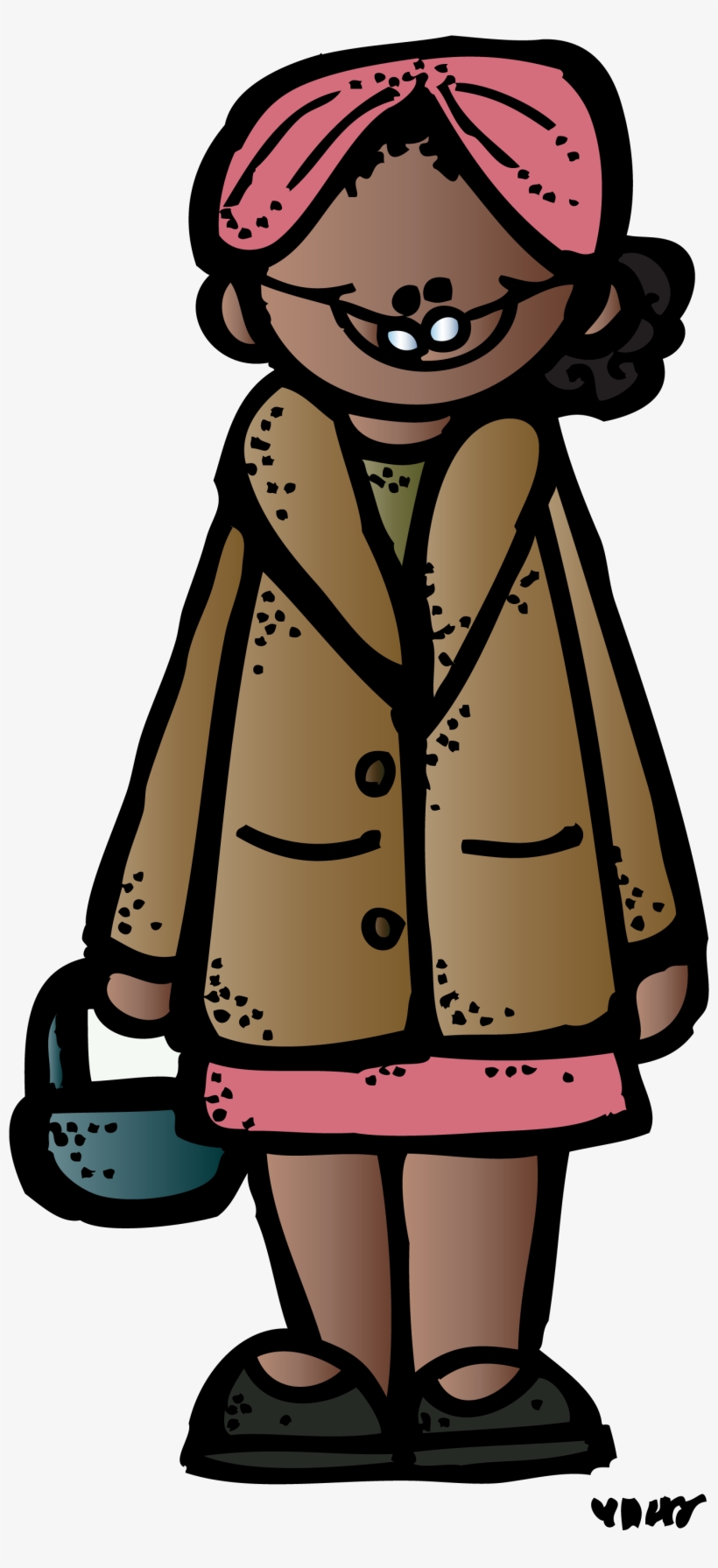 Spectacular idea rosa parks clipart melonheadz colored