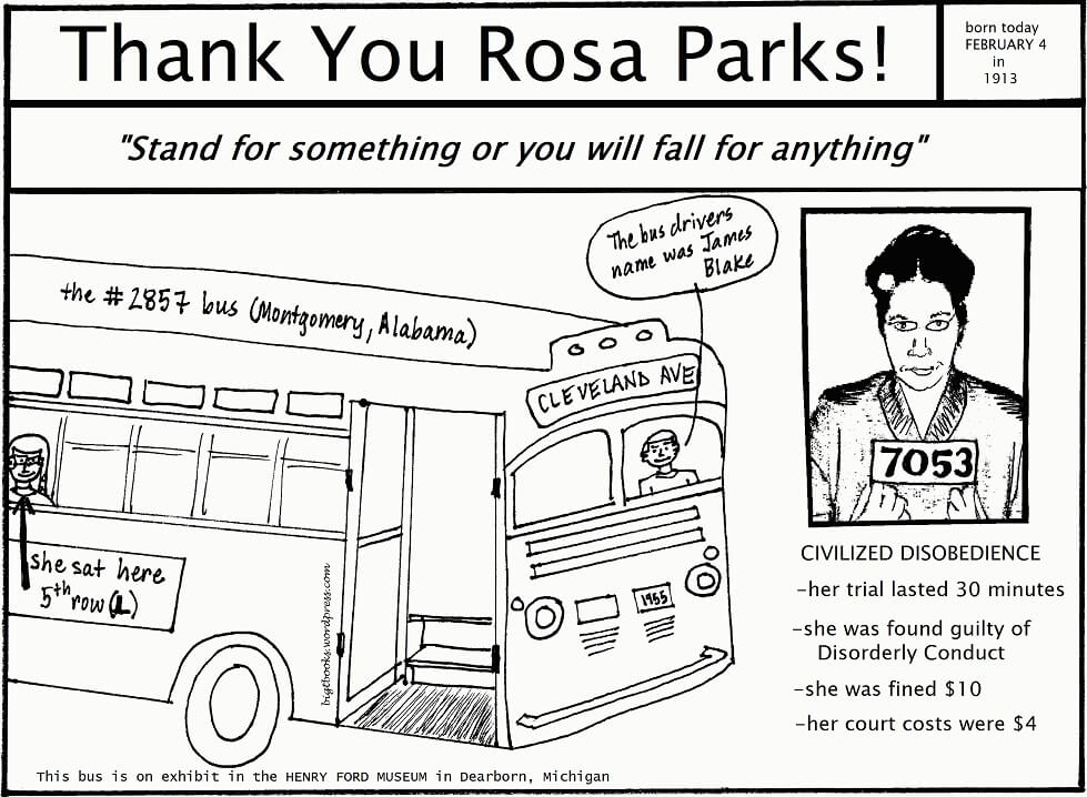 Rosa parks fãrbung seite