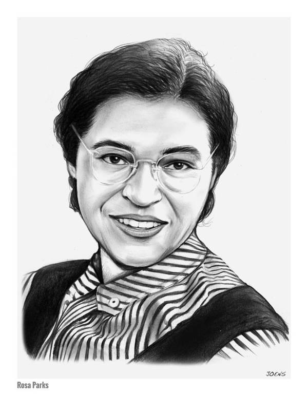 Rosa parks art print by greg joens