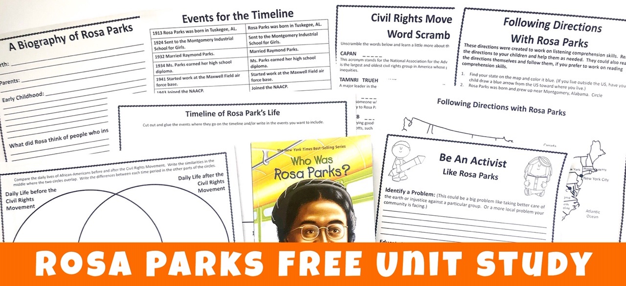 Rosa parks free unit study