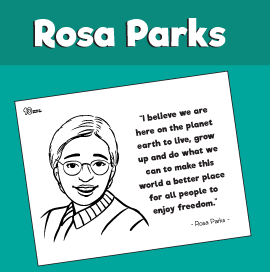 Rosa parks craft â i believe â minutes of quality time