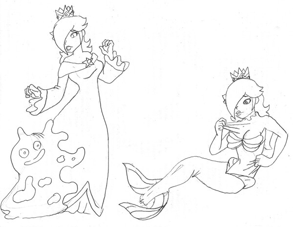 Rosalina to mermaid by vytz