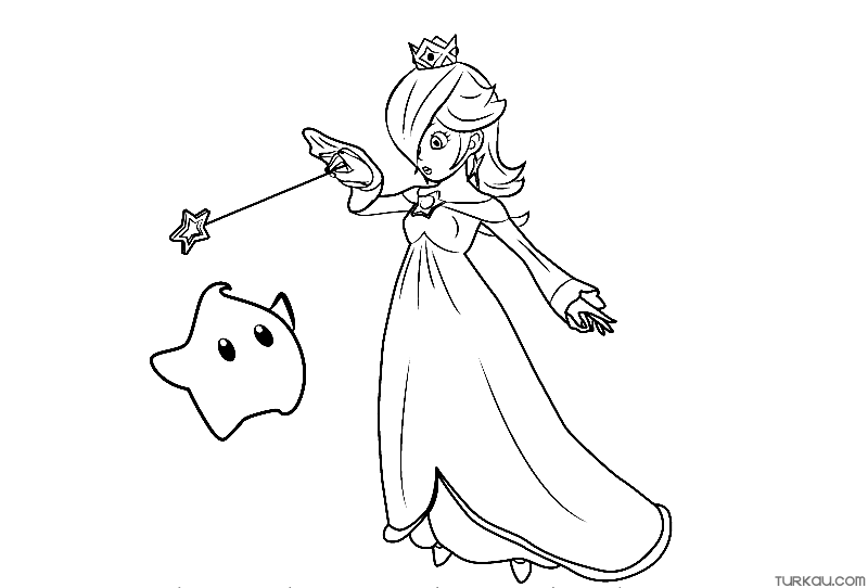 Rosalina coloring page