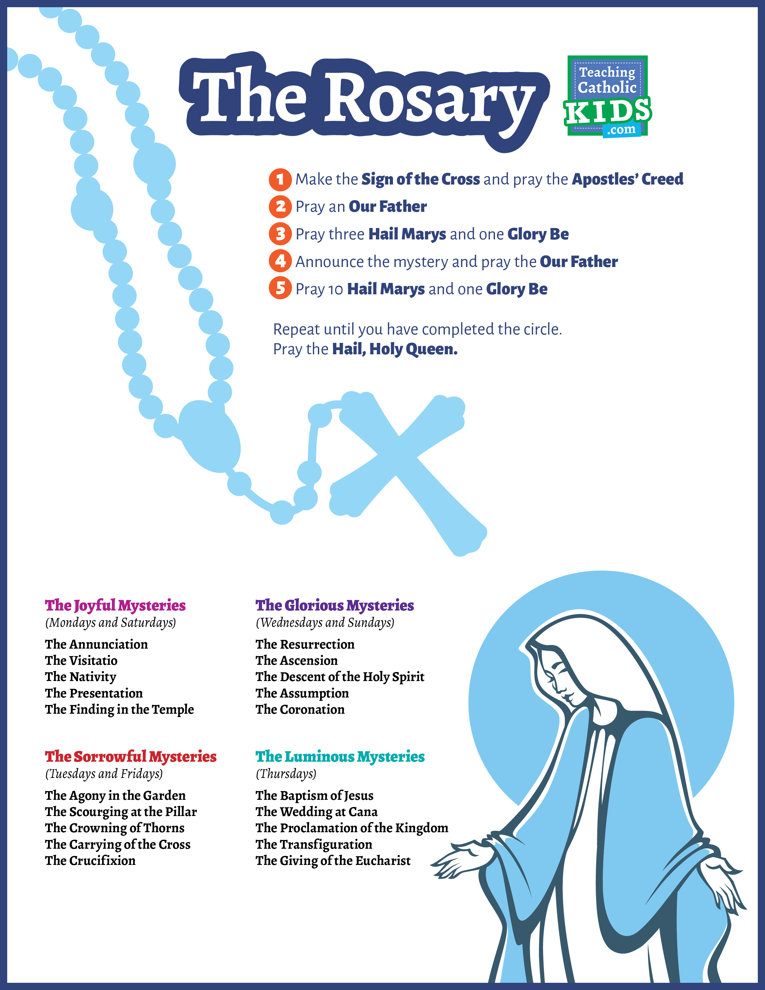 Teaching children the rosary
