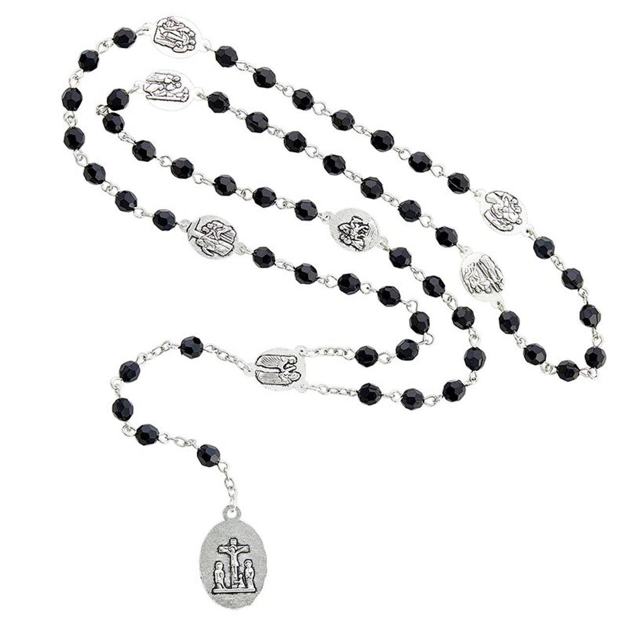Seven sorrows chaplet with prayer card