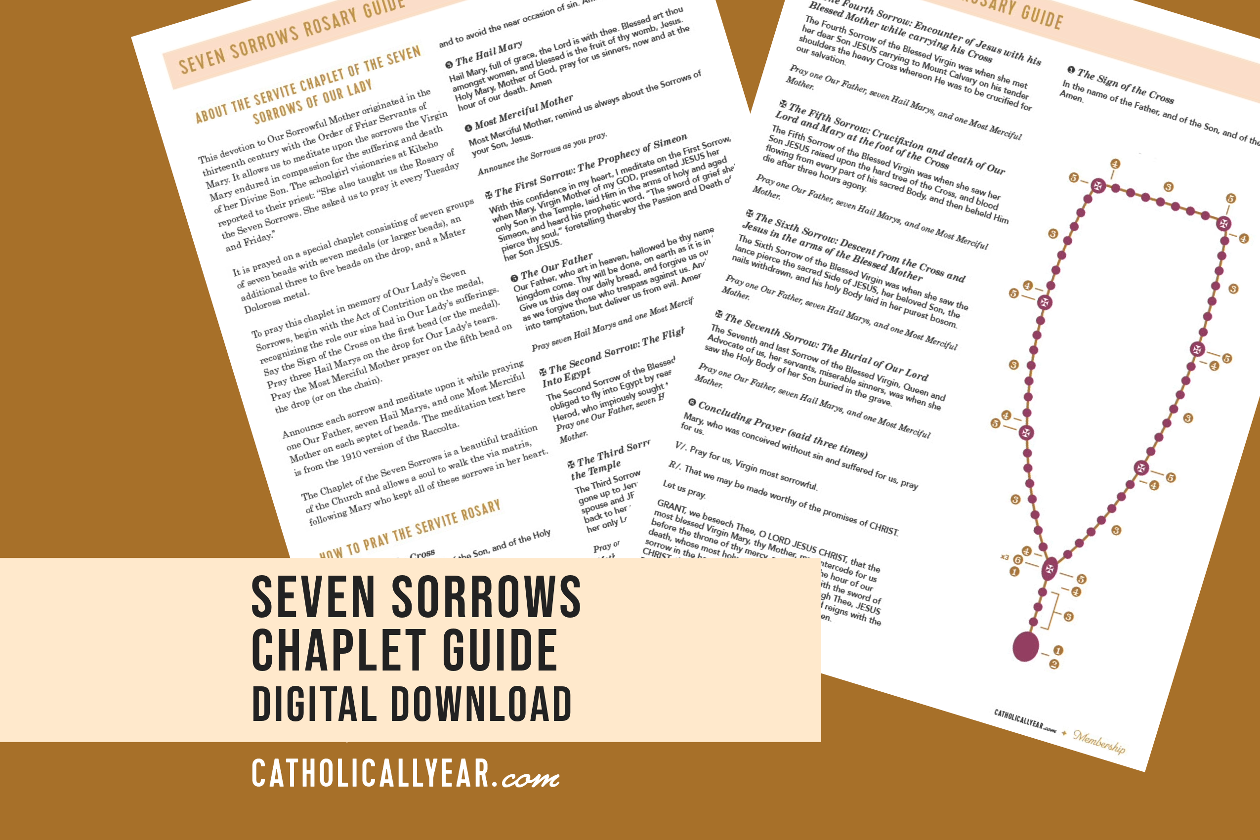 Seven sorrows chaplet guide digital download â the catholic all year place