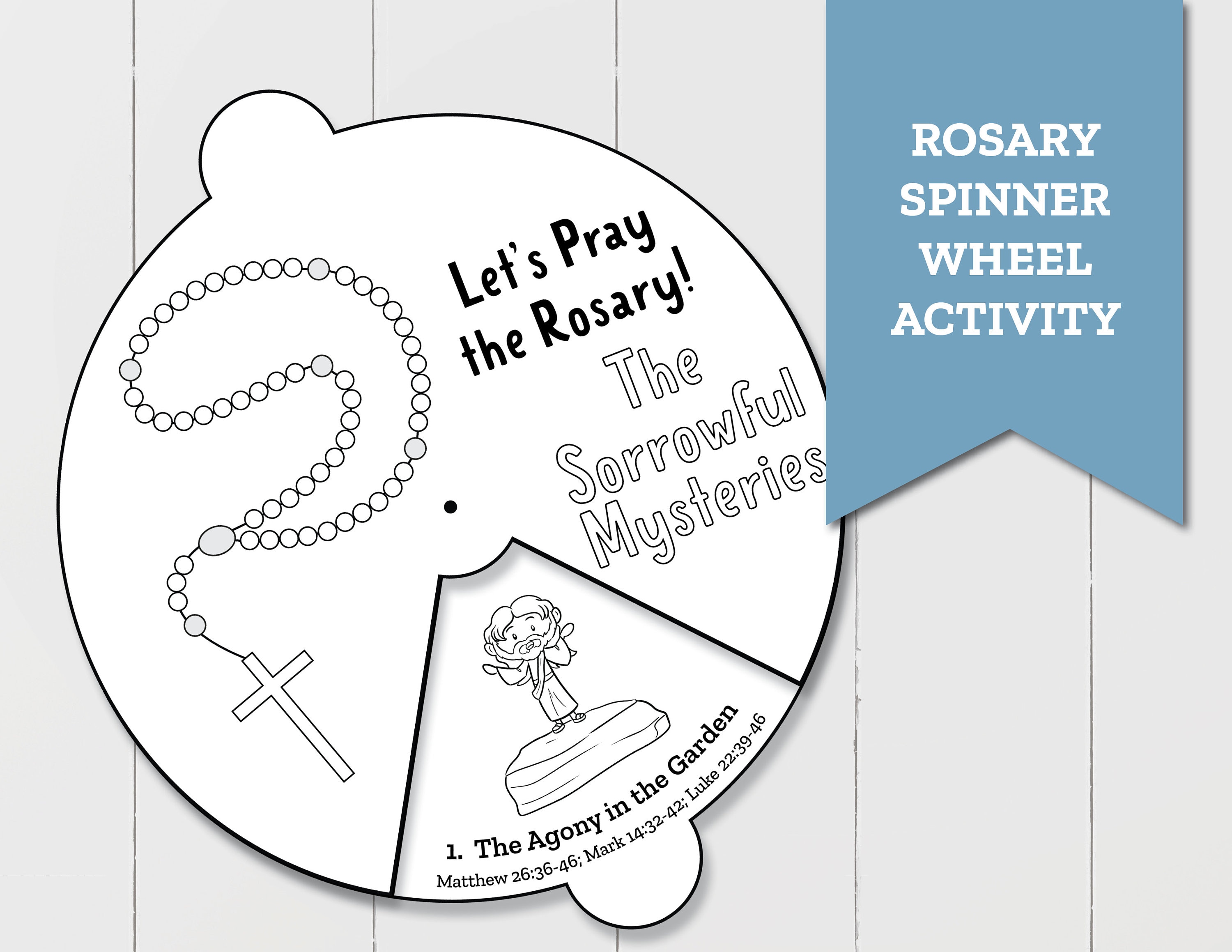 Rosary coloring page