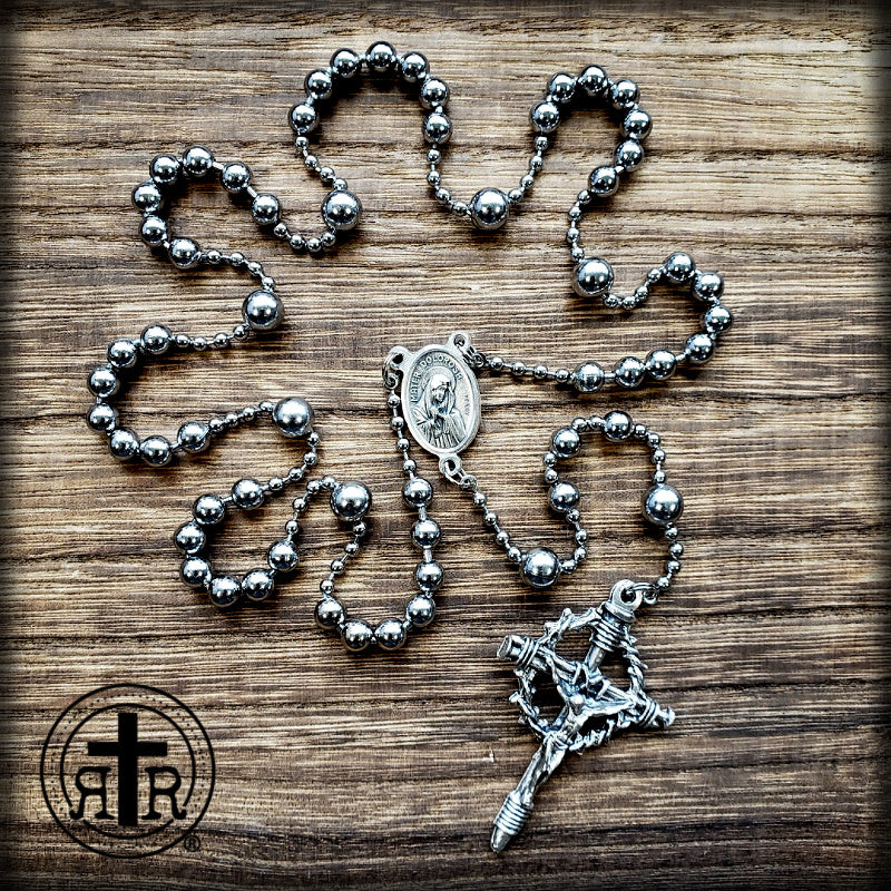 Seven sorrows chaplet wwi battle beads bat rosary