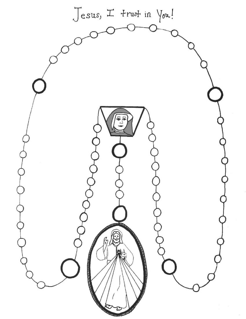 Divine mercy chaplet coloring sheet divine mercy chaplet divine mercy divine mercy sunday