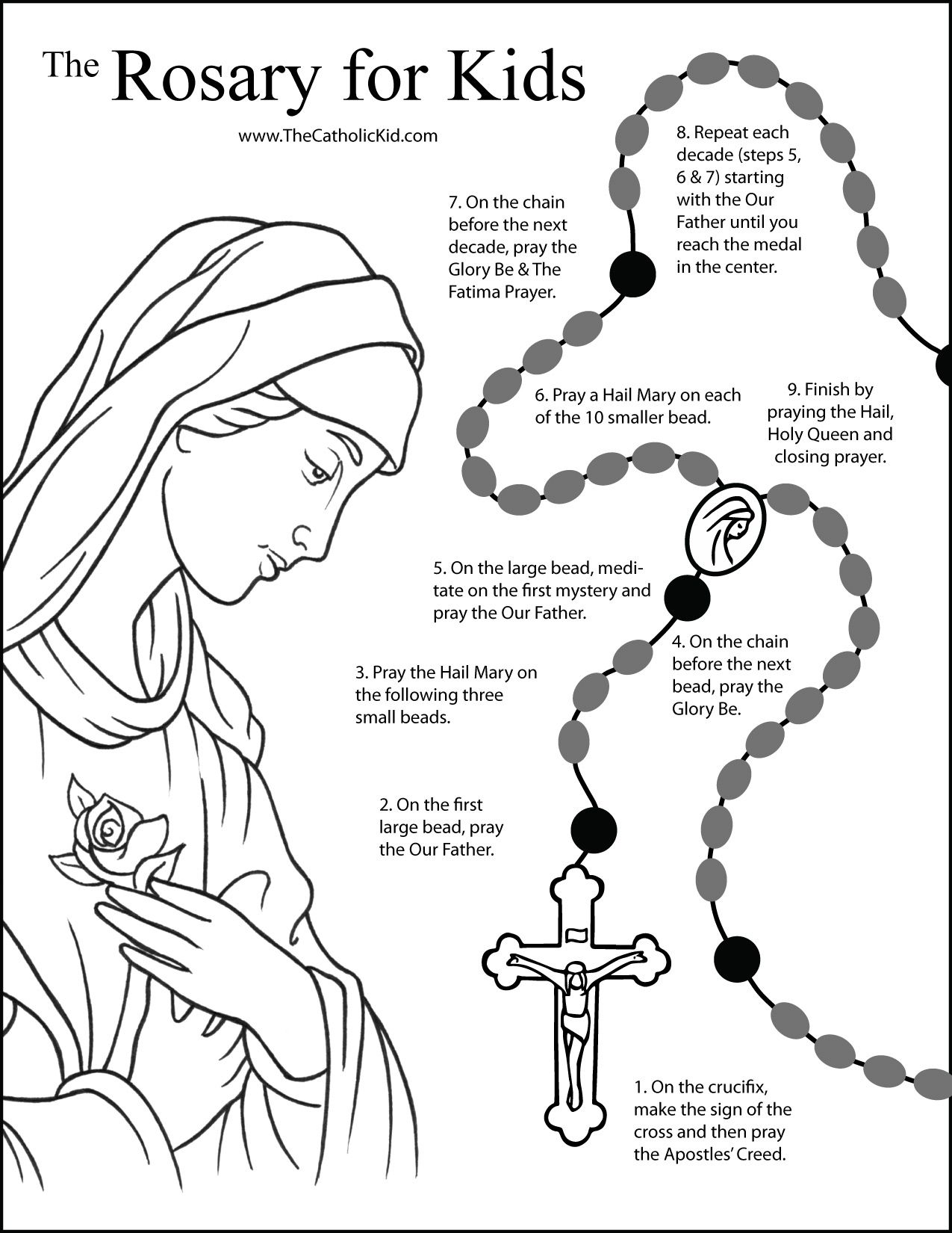 How to pray the rosary for kids