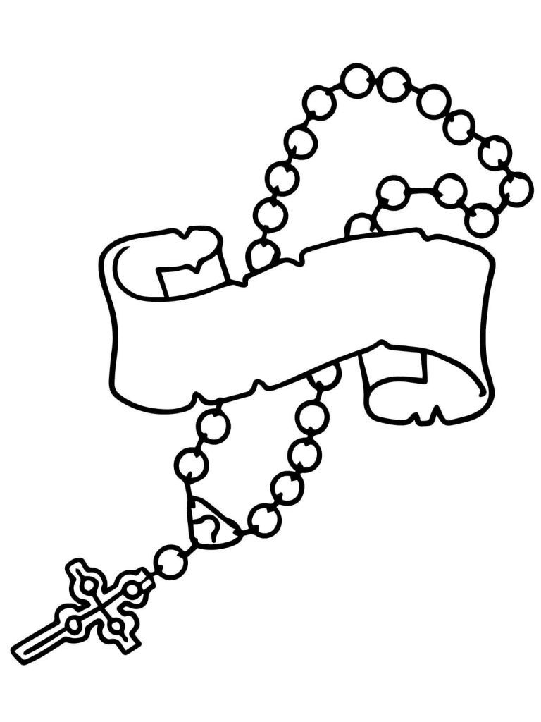 Rosary coloring pages