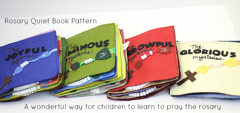 Rosary quiet book pattern
