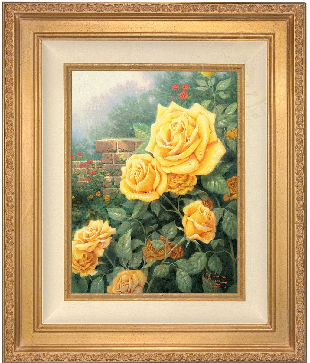 A perfect yellow rose