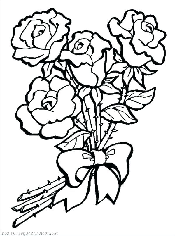 Printable rose coloring pages pdf for everyone