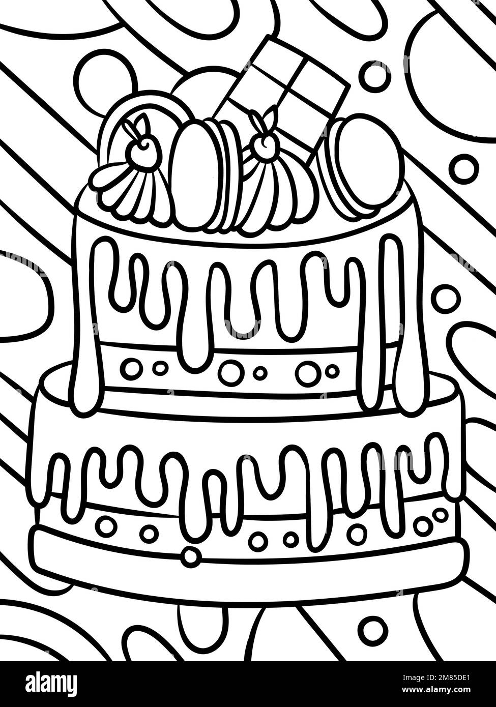 Layer cake stock vector images