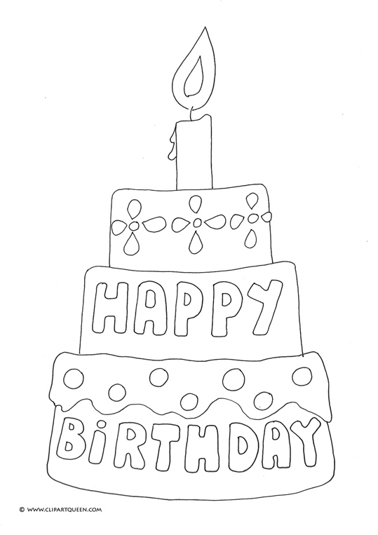 Birthday coloring pages