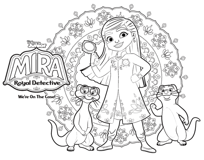 Mira royal detective coloring pages printable for free download