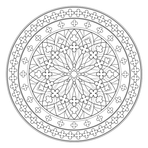 Thousand church mandala royalty