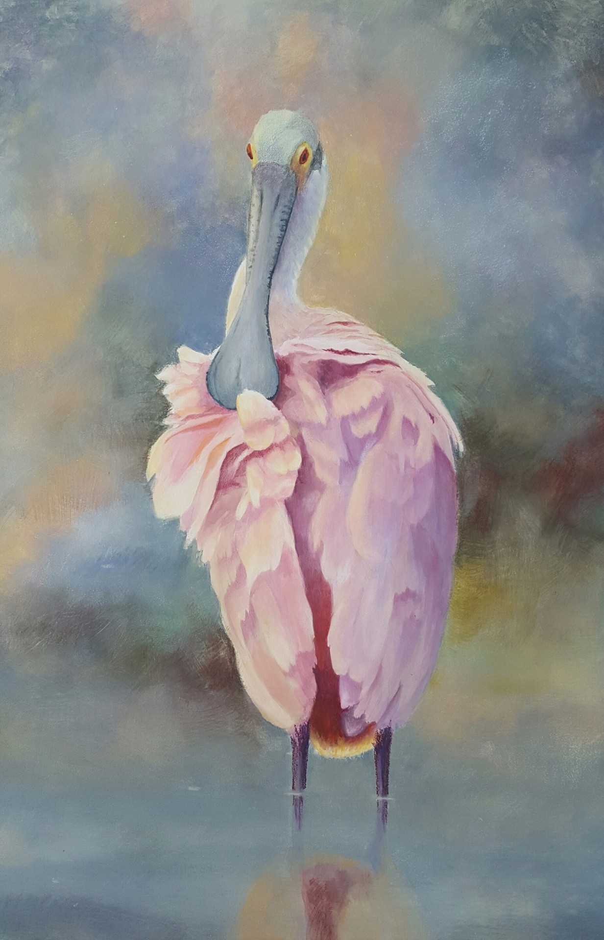 Roseate spoonbill by sherry egger