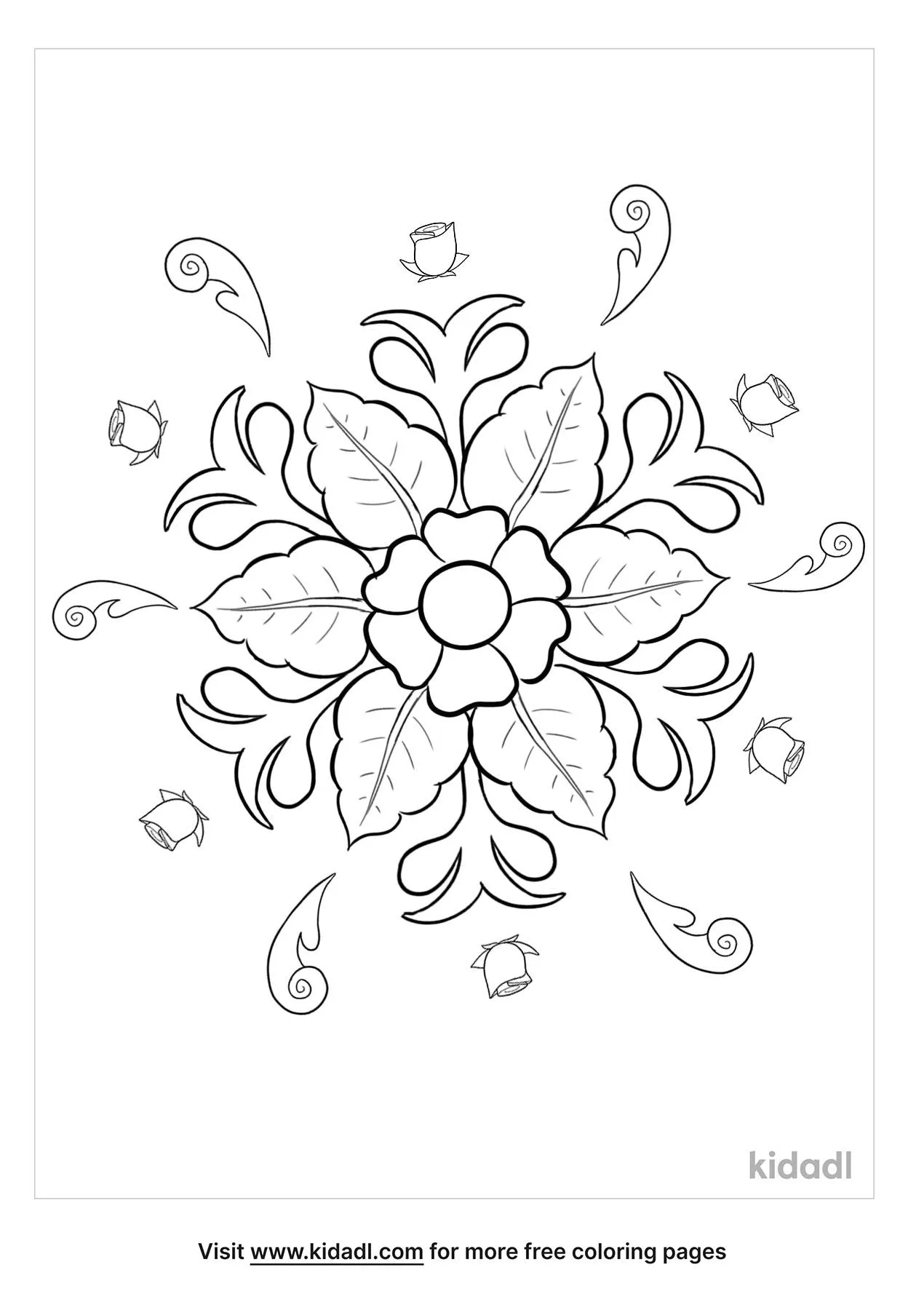 Free rosemaling coloring page coloring page printables