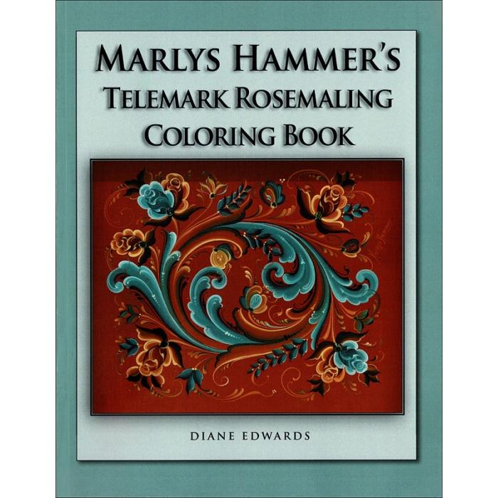 Marlys hammers telemark rosemaling coloring book