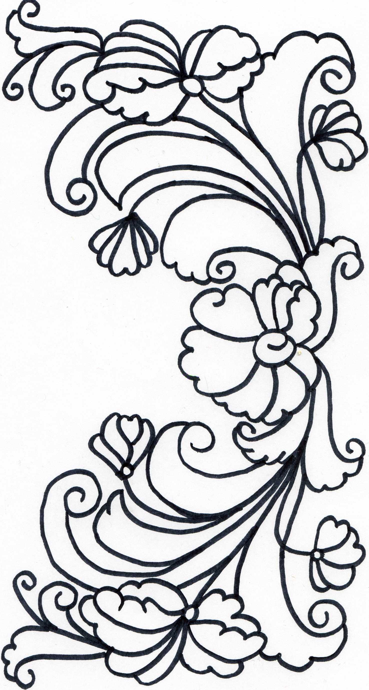 Rosmaling coloring pages rosemaling pattern norwegian rosemaling tole painting patterns
