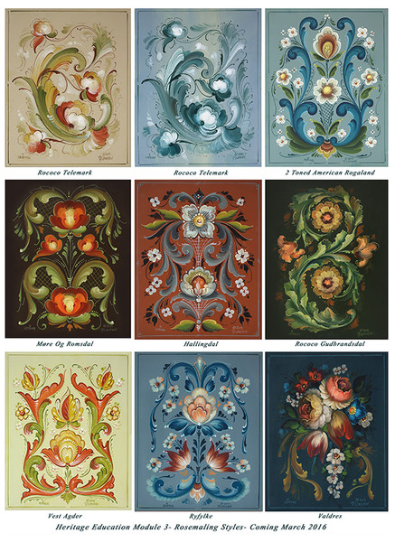 Heritage education module rosemaling styles