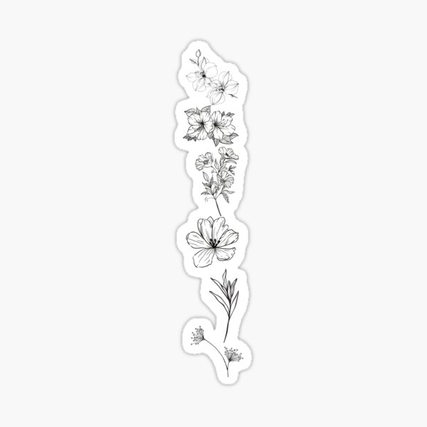 Flower like rosemaling simple sticker for sale by mancreat