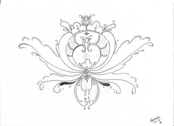 Rosemaling and art coloring in designs something to ponder about