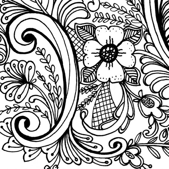 Rosemaling coloring page