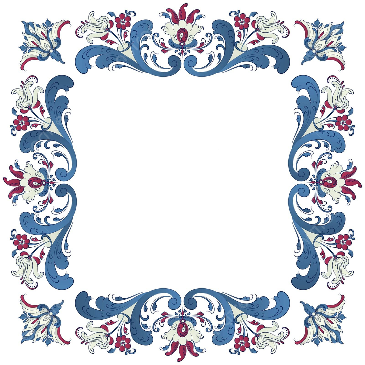 Rosemaling pattern png images for free download