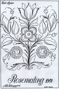 Rosemaling printable