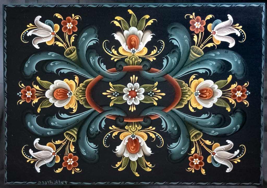 All about norwegian rosemaling rose