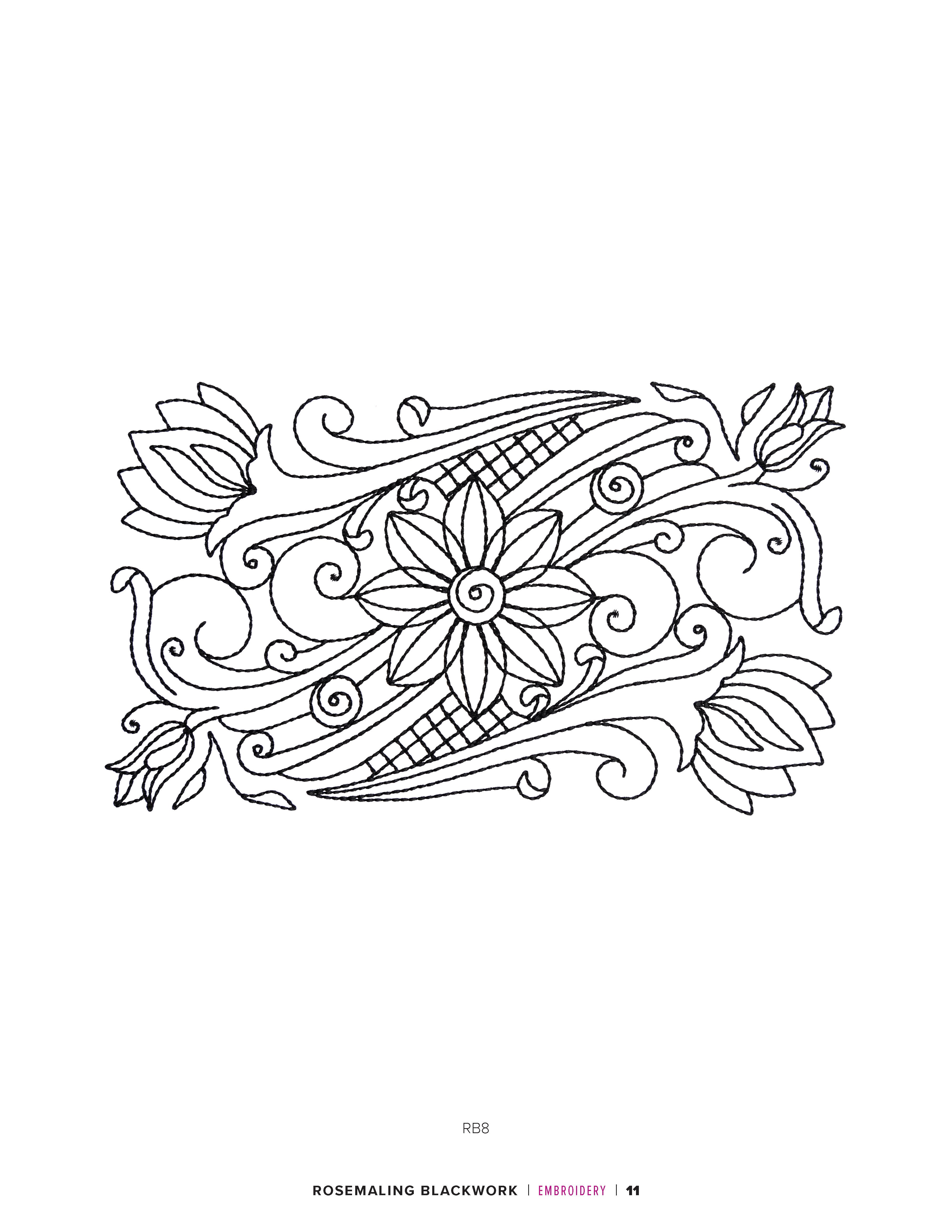 Rosemaling blackwork â anita goodesign