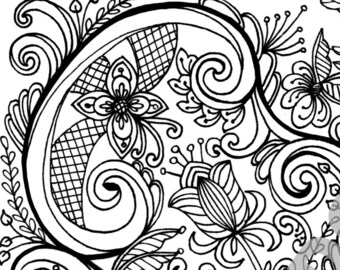 Rosemaling coloring page