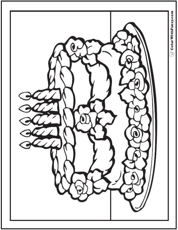 Birthday coloring pages â printable and digital coloring pages