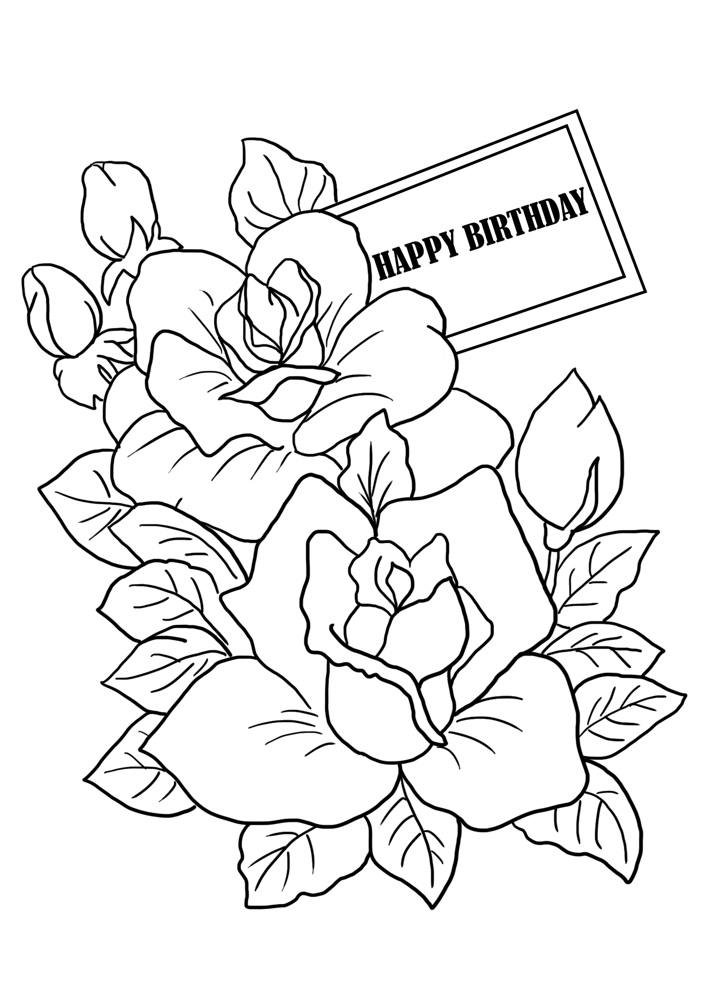 Birthday coloring pages