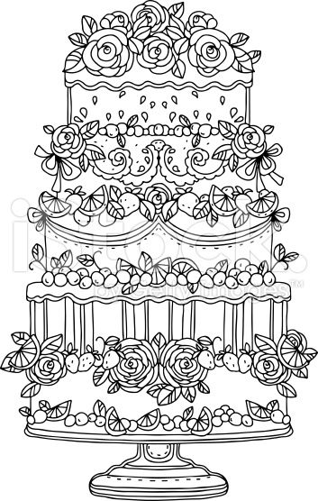Holiday cake isolated