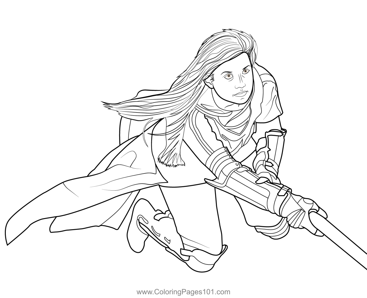 Ginevra weasley harry potter coloring page for kids